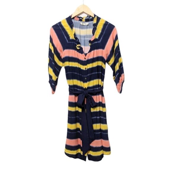 PORRIDGE Plains Ranger Striped Shirt Dress 2 - Picture 2 of 9
